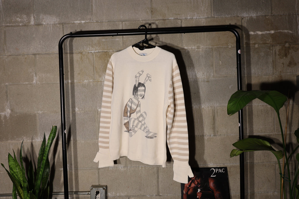 "Hada" Long Sleeve Hand Mittens Sweater