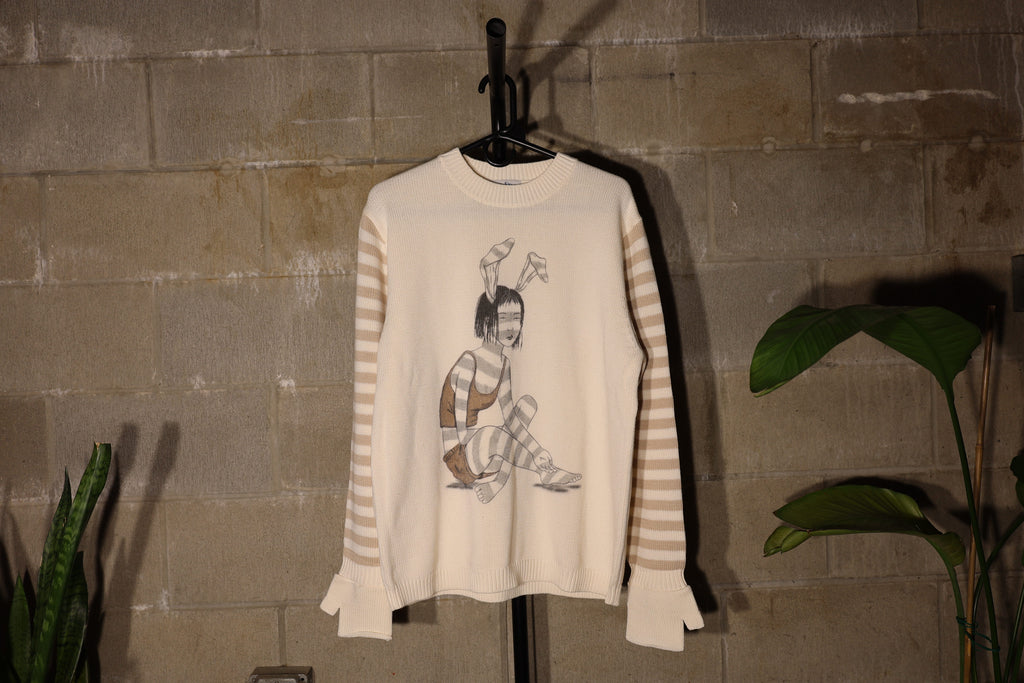"Hada" Long Sleeve Hand Mittens Sweater